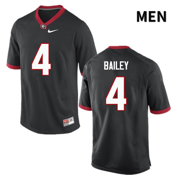 Georgia Bulldogs Men's Champ Bailey #4 Black Stitched College UGA Football Jersey 23XV013ET